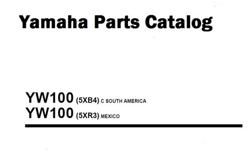 Product picture Yamaha BWS YW100 Parts Catalog 2007